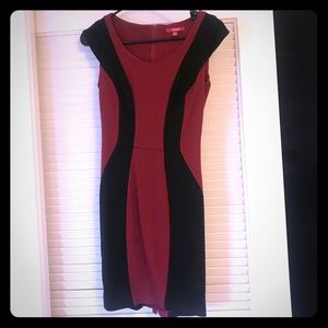 XOXO Fitted bodycon cap sleeve dress